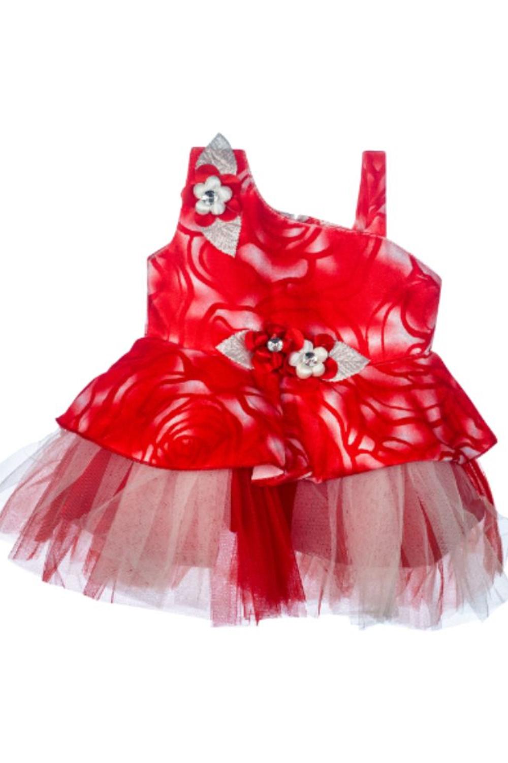 Mee Mee Baby Frilly Party Frock - Red